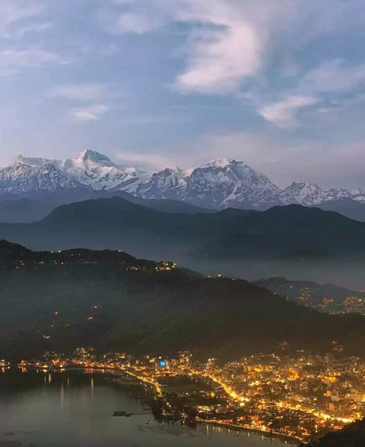 Lakeside Night View